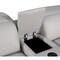 Homeroots 129" Light Gray Italian Leather Reclining USB Sofa 632873 - alternate 4