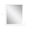 Homeroots 30" White Solid Wood Framed Accent Mirror 632816 - alternate 2