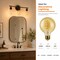 Euri Lighting G25 LED Filament Bulb, 4.5W, 250 lm, 2200K, E26, Amber Glass, Dimmable, UL VG25-3020ad - alternate 2