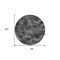 Homeroots 8' Gray Charcoal And Silver Round Abstract Washable Indoor Outdoor Area Rug 587136 - alternate 5