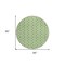 Homeroots 8' Green And Ivory Round Ogee Washable Indoor Outdoor Area Rug 601562 - alternate 2