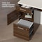 Bestar U Shaped Desk U-Shape Desk, 93-39/64" D X 65.9" H, 65" W X Melamine, White Chocolate 52414-31 - alternate 3