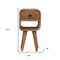 Homeroots 16" Brown Solid Wood Square One Drawer Nightstand 651503 - alternate 3