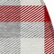 Homeroots 8' Red Gray And Beige Round Plaid Washable Indoor Outdoor Area Rug 601430 - alternate 4