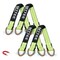 Mytee Products 4PK 2inx36in Green Tie Down Axle Straps w/Magnetic D-Ring & 12in Protective Sleeve, 4PK AS36Mx4 - alternate 1
