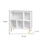 Homeroots 35" White and Natural Five Shelves Freestanding Shelving Unit 403100 - alternate 2