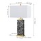 Jonathan Y Elizabeth 27.5" Contemporary Coastal Rectangular Alabaster Terrazzo LED Table Lamp w/Nightlight Base JYL6201C - alternate 2