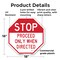 Signmission Stop Proceed Only When Directed, 18 Inch X 18 Inch, Plastic Sign OC-P-18-271 - alternate 3