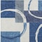 Homeroots 8' X 10' Blue And Ivory Geometric Washable Indoor Outdoor Area Rug 612572 - alternate 4