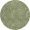 Homeroots 8' Olive Green And Light Green Round Floral Washable Indoor Outdoor Area Rug 594649 - alternate 3