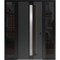 Vdomdoors Aluminum Door with Hidden Handle Hiddex 0155 Ardesia Nero Entry Steel Metal Modern Painted W14+36+1 HIDDEX0155EXD-BLK-W14+36+14xH80-RH-I - alternate 1