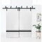 Sartodoors Slab Barn Door Panel, Planum 0012 White Silk and Aluminum Strips, Sturdy Finished Doors, Pocket Clo PLANUM0012S-WS-28 - alternate 1