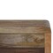 Homeroots 18" Brown Solid Wood Carved Geometric Floating Nightstand 653839 - alternate 3