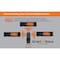 King Electric RK RADIANT HEATER 61 IN BLK, TRPL CARBON LAMP 208V 4500W W/ RF REMOTE RKX2045-RMTX-BLK - alternate 4