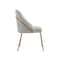 Manhattan Comfort Gracie Dining Chair in Stone and Gold - Set of 2 2-DC100-GST - alternate 2