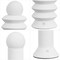 Jonathan Y Soren 13" Modern Scandinavian Ceramic/Glass Geometric Integrated LED Table Lamp, White, 2PK JYL5700A-2SET - alternate 6