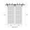 Sartodoors Barn Bypass Doors with 6.6ft Hardware, Planum 0016 Oak and Aluminum Strips, Sturdy Heavy Duty Rails PLANUM0016BBB-DUB-60 - alternate 5
