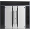 Vdomdoors Front Exterior Prehung Aluminum Double Doors Ronex1011 Grey 2 Sidelights and Top Transom Mirrored RONEX1011DEXD-GRE-W14+72+14xH80+14-RH-I - alternate 1