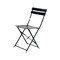 Homeroots Set of Two Black Aluminum Outdoor Folding Dining Chairs 606524 - alternate 5