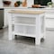 Homeroots White and Oak 41" Kitchen Island With Storage 535023 - alternate 3