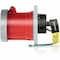 Leviton Pin & Sleeve Receptacle, 60 A, 480V AC, Three Phase, 3 Pole, IEC Grounding, Red, NEMA 3R, 4X, 6P, 12 460R7WLEV - alternate 1