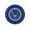 Holland Bar Stool United States Air Force 15 Double Neon Wall Clock Clk15BK - alternate 1
