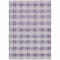 Homeroots 5' X 8' Lavender And Ivory Plaid Washable Indoor Outdoor Area Rug 595494 - alternate 4