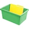 Storex Medium Classroom Storage Bin, Green 61485U06C - alternate 2