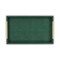 Homeroots 16" Green Wood Wood Faux Shagreen Serving Tray With Handles 571241 - alternate 5