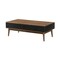 Homeroots 47" Brown And Black Coffee Table With Two Drawers 520644 - alternate 4