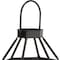Homeroots 32" Black Geometric Metal Floor Lantern Candle Holder 634822 - alternate 2