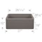 Blanco Ikon 27" Apron Single Bowl, Volcano Gray 443112 - alternate 3