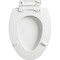 Mayfair Toilet Seat, Oval, Wood, White, Modern, Single Hinge 1878SLW000 - alternate 3