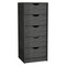 Homeroots 18" Gray Five Drawer Standard Chest 552268 - alternate 1