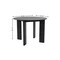 Homeroots 42" Black Solid Wood Round Top Dining Table 712175 - alternate 4