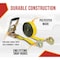 Mytee Products 2inx30ft Ratchet Straps w/ Snap Hooks 3,333 lbs WLL Tie Down Straps for Truck, 10PK RS230SHx10 - alternate 3