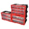 Performance Tool 4-Drawer Storage Bin, Interlocking, Transparent Drawers, Wall Mount W5911 - alternate 3
