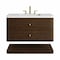 James Martin Vanities Allamari 36" Single Vanity, Sable w/ 3 CM White Zeus Silestone Top D640-V36-SBL-WWZ - alternate 1