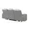 Global Furniture Usa Contemporary U8000 Grey Power Reclining Sofa W/Power Headrest, Dropdown Table W/ Wood Trim & Reading Light, & Led Light U8000-GREY-PRS W/ PHR DDT WC + LED - alternate 2