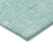 Homeroots 9' X 12' Teal Blue Aqua And Ivory Striped Washable Indoor Outdoor Area Rug 581681 - alternate 3