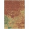 Homeroots 8' X 10' Terra Cotta Copper And Green Abstract Washable Indoor Outdoor Area Rug 604824 - alternate 4