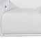 Homeroots 126" White Top Grain Leather Reclining Metal USB Sofa 720369 - alternate 4