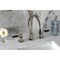 Kingston Brass Widespread Bathroom Faucet with Brass Pop-Up, Polished Nickel KS8926DKL - alternate 2