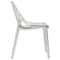 Leisuremod Cornelia Modern Stackable Dining Chair with Cut-Out Tree Design, Clear, 2PK C18CL2 - alternate 2