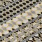 Homeroots 8' Charcoal Gray And Gold Round Quatrefoil Washable Indoor Outdoor Area Rug 583212 - alternate 2