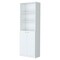 Homeroots 71" White Wood Three Tier Bookcase with Two Doors 546193 - alternate 1