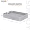 Sunjoy Pool Gazboe with  36in Wicker floating pool tray-Gray A109900300 - alternate 3