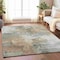 Homeroots 3' X 5' Ivory Gray And Khaki Abstract Washable Indoor Outdoor Area Rug 616832 - alternate 5