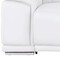 Homeroots 93in White and Silver Leather Power Reclining Loveseat 643827 - alternate 3