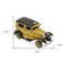 Homeroots 7" Yellow and Black Metal Hand Painted 1931 Yellow Taxi Model Car 489453 - alternate 3
